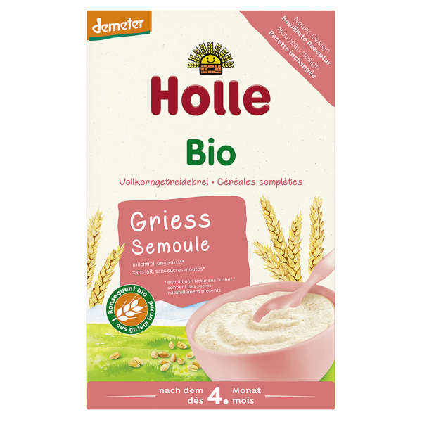 Holle Økologisk fuldkornsgrød, 250 g
