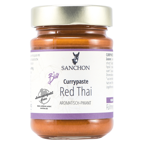 Sanchon Økologisk rød thailandsk karrypasta mild