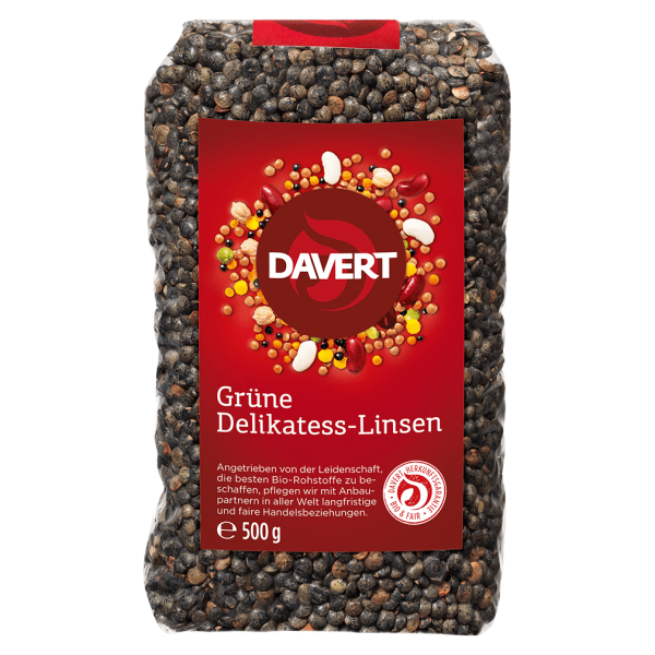 Davert Økologiske grønne delikatesse-linser