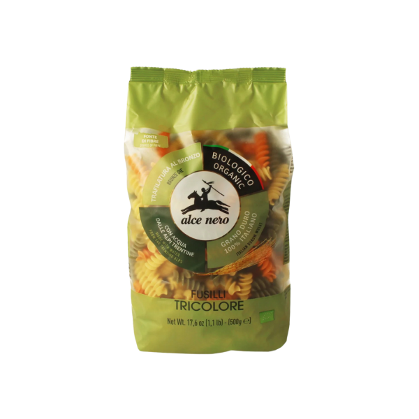 Alce Nero Bio Fusilli Tricolore, 500g