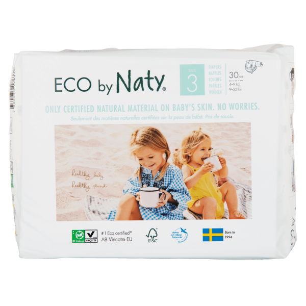 Naty  Økologisk ble (4-9 kg), størrelse 3