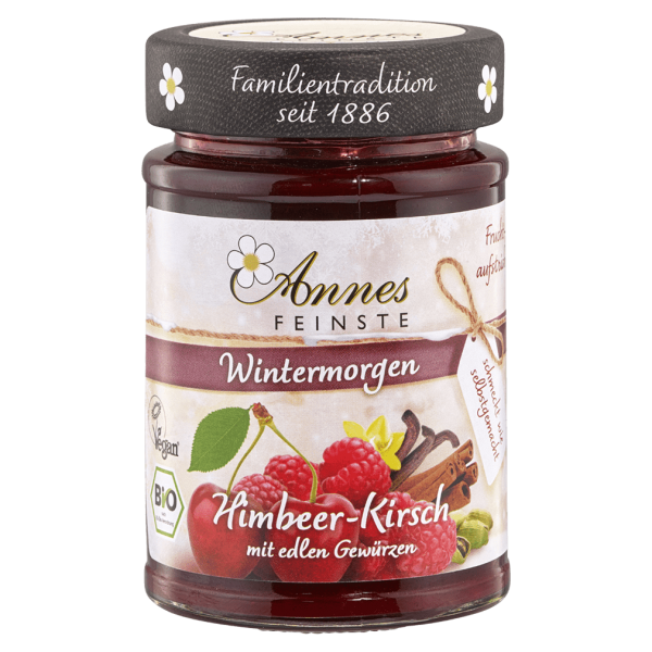 Annes Feinste Økologisk frugtsmørelse hindbær-kirsebær
