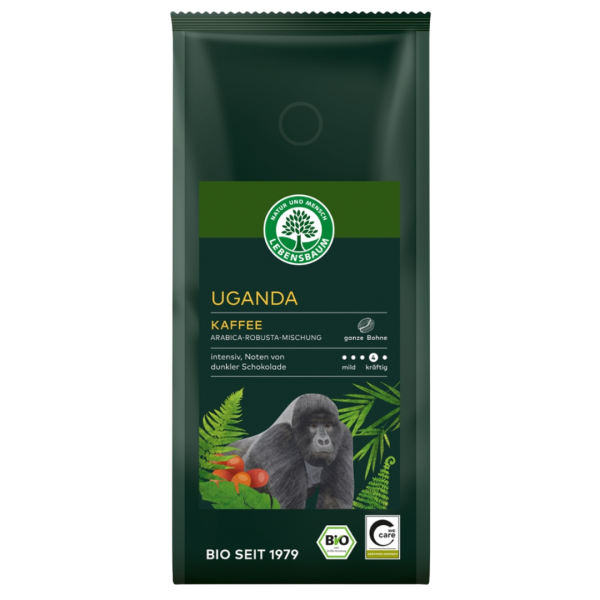 Lebensbaum Bio Uganda Kaffee, ganze Bohne