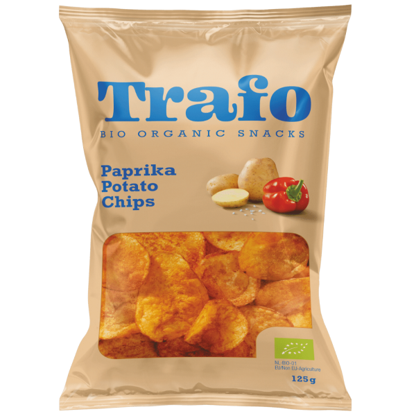 Trafo  Økologiske kartoffelchips Paprika