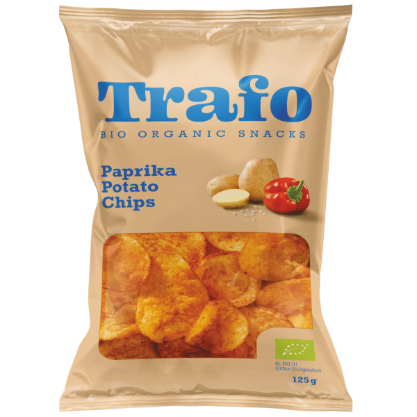 Trafo Økologiske kartoffelchips Paprika