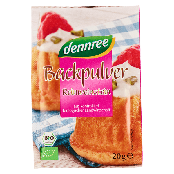 dennree Økologisk bagepulver 4x20 g