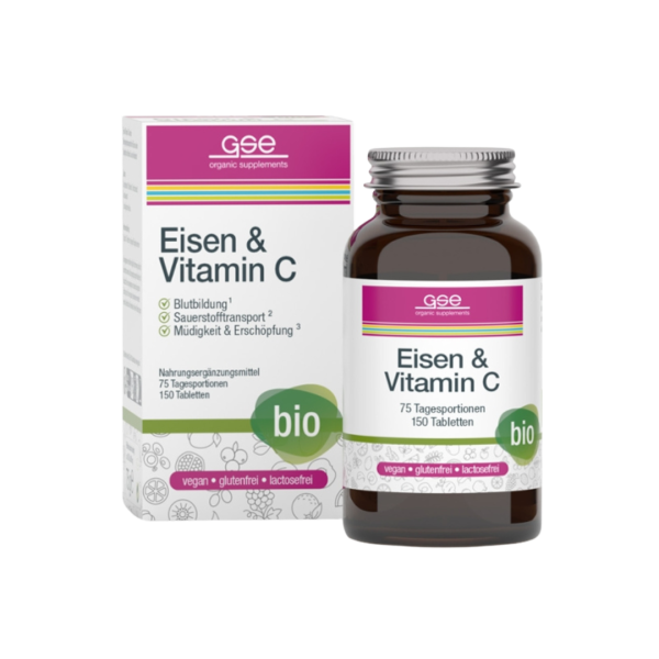 GSE Økologisk jern- og C-vitamin-kompleks