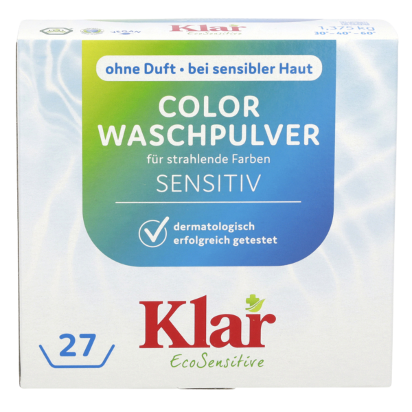 Klar Farvevaskemiddelpulver