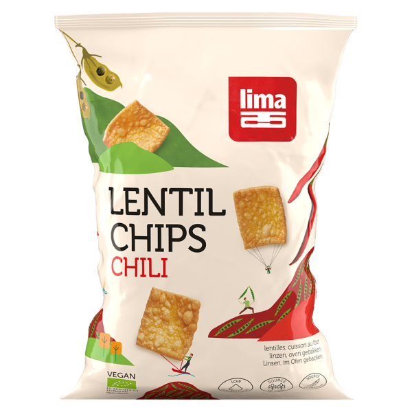 Lima Økologiske linseschips Chili