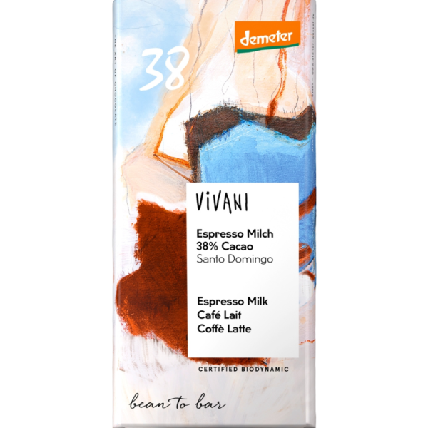 Vivani Bio Espresso Milch- Schokolade 38 %
