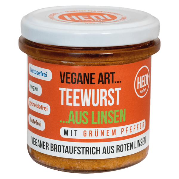 HEDI Natur Økologisk vegansk kunst... Tepølse med grøn peber