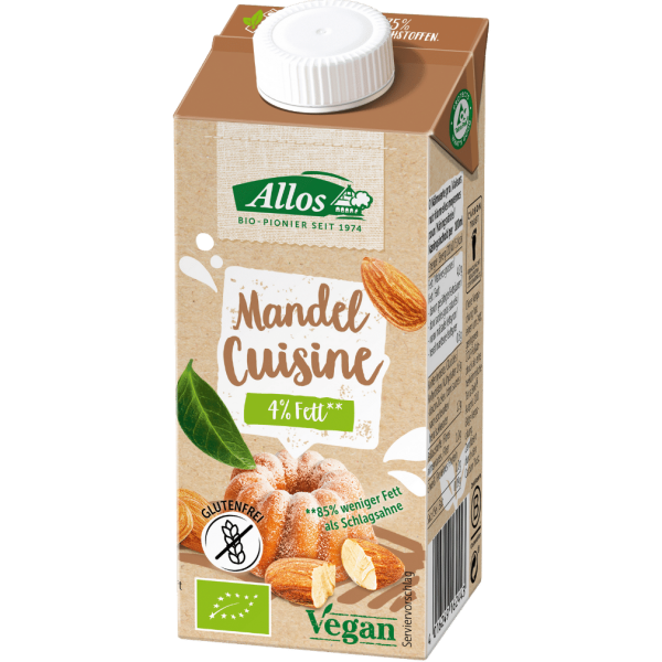 Allos Økologisk Mandel Cuisine, 200ml