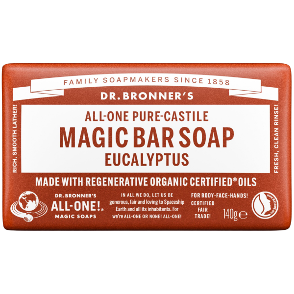Dr. Bronners  Eukalyptus natursæbe fast, 140g