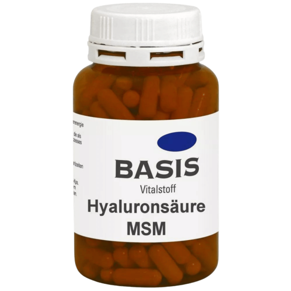 BASIS Hyaluronsyre plus MSM kapsler veganske, 200 stk.