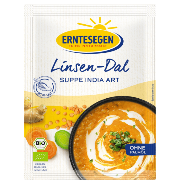 Erntesegen Bio Linsen-Dal Suppe India Art