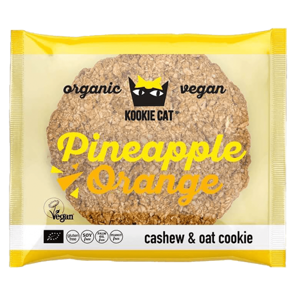 Kookie Cat Økologisk ananas-appelsin-cookie