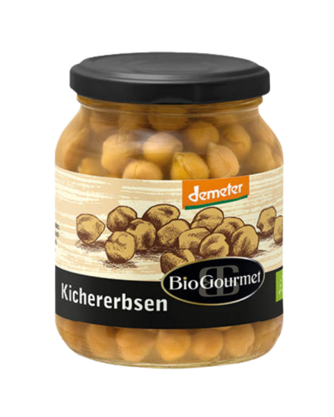 BioGourmet Bio Kichererbsen im Glas, 350g