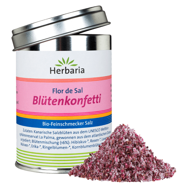 Herbaria Økologisk blomsterkonfetti Flor de Sal 60g