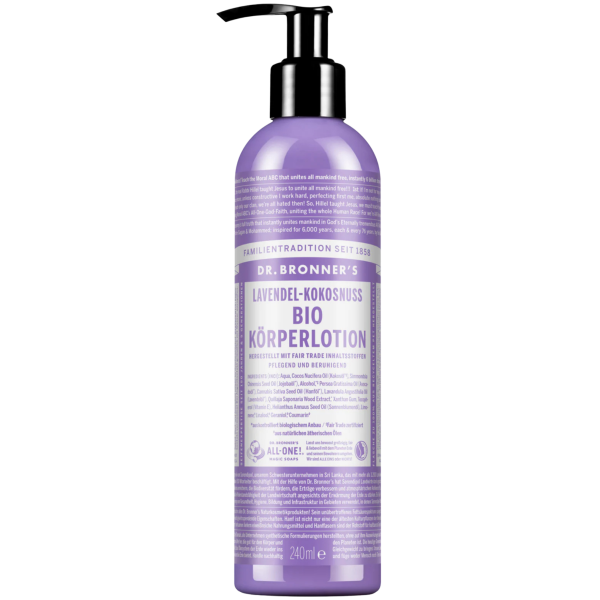 Dr. Bronners  Oekologisk bodylotion lavendel-kokos, 240 ml