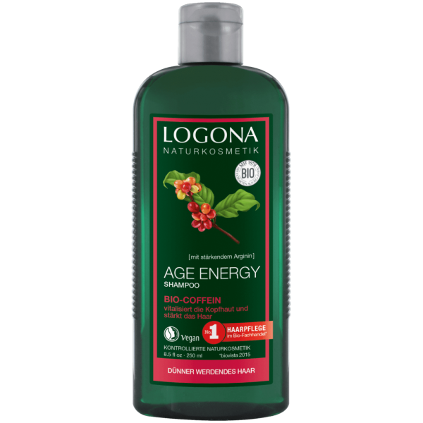 Logona Age Energy Shampoo Koffein, 250 ml