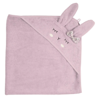kikadu Kapuzen-Handtuch Hase Rose kikadu Kapuzen-Handtuch Hase Rose