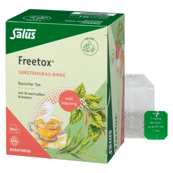 Salus Økologisk Freetox te Byg græs birk, 40 tbl.