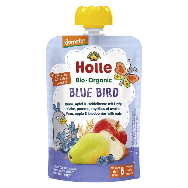 Holle Økologisk Blue Bird, pære æble blåbær