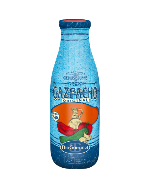 BioGourmet Bio Gazpacho Original - die berühmte Gemüsesuppe, 750ml
