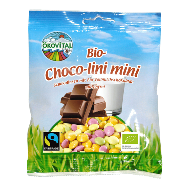 Ökovital Økologiske Choco lini mini, chokoladelinser