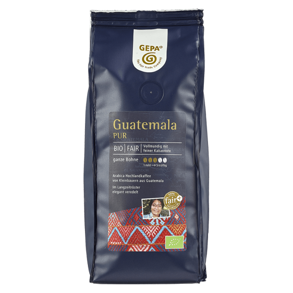 GEPA Økologisk Café Guatemala ren, hele bønner, 250g