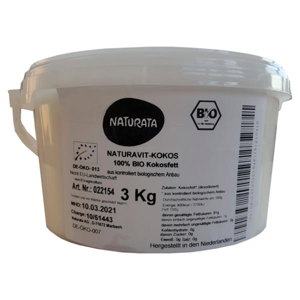 Naturata Naturata NATURAVIT kokosfedt, 100 %, økologisk
