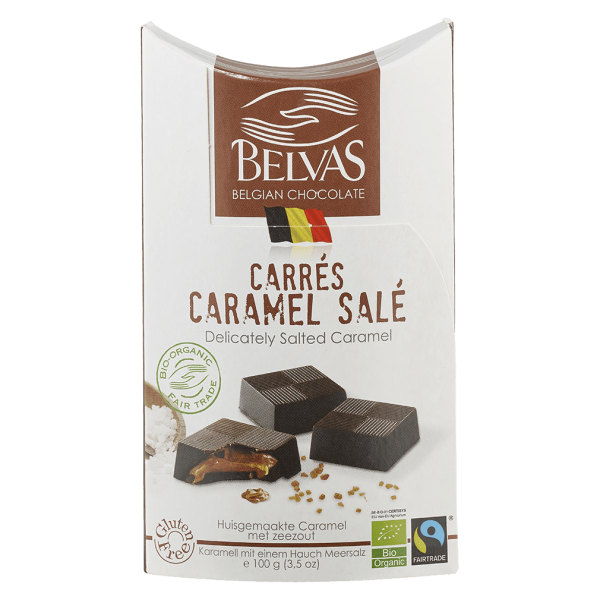 Belvas Økologisk Carrés Caramel med salt