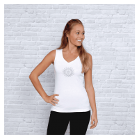 Spirit of Om Top Flower of Harmony hvid Spirit of Om Top Flower of Harmony hvid