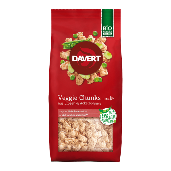 Davert Bio Veggie Chunks glutenfrei