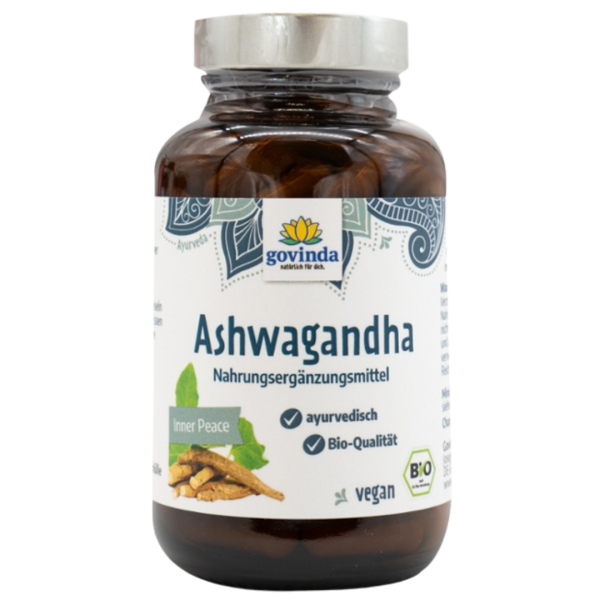 Govinda Bio Ashwagandha Kapseln, 45g, MHD 31.10.2025