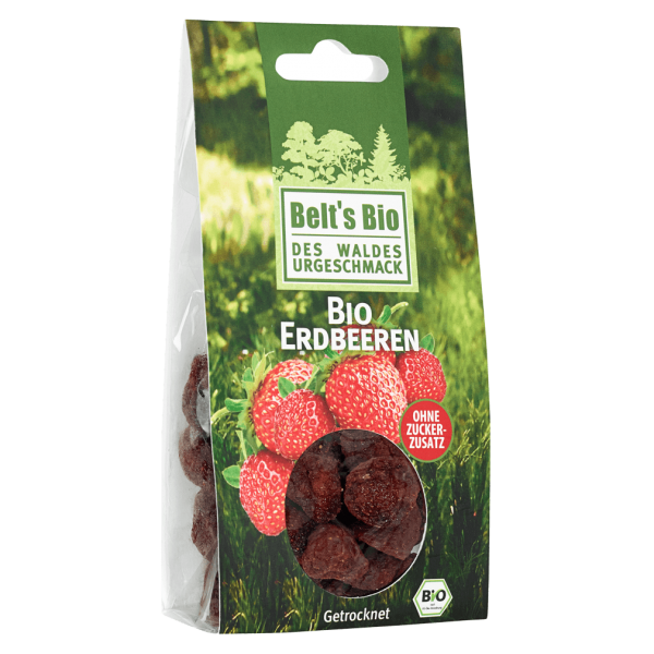 Belt&#039;s Bioprodukte Økologiske jordbær, tørrede
