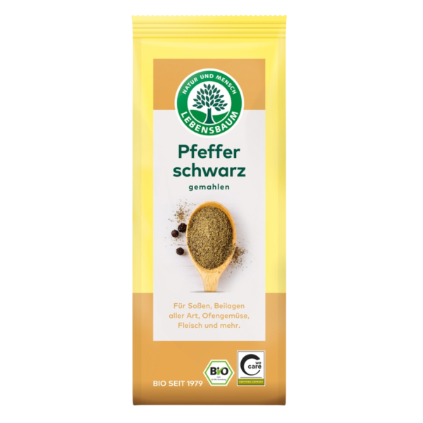 Lebensbaum Øko sort peber malet, 50 g