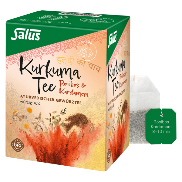 Salus Økologisk gurkemeje-te, rooibos &amp; kardemomme