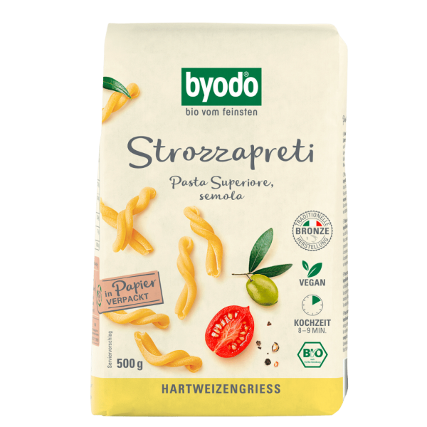 byodo Økologisk Strozzapreti 500 gr pakke -light-