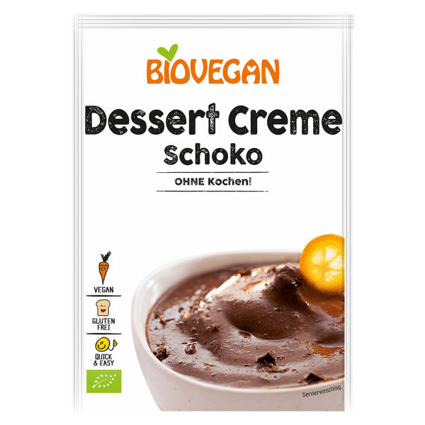 Biovegan Økologisk dessertcreme chokolade uden madlavning