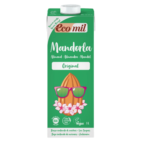 EcoMil Økologisk mandeldrik Original med agavesirup