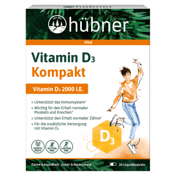 Hübner D3-vitamin kapsler