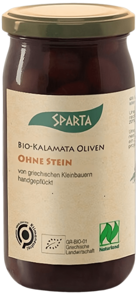 Sparta Bio Kalamata Oliven ohne Stein