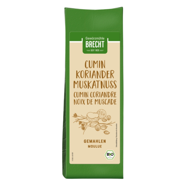 Gewürzmühle Brecht Bio Cumin Koriander Muskatnuss Gewürzmischung gemahlen