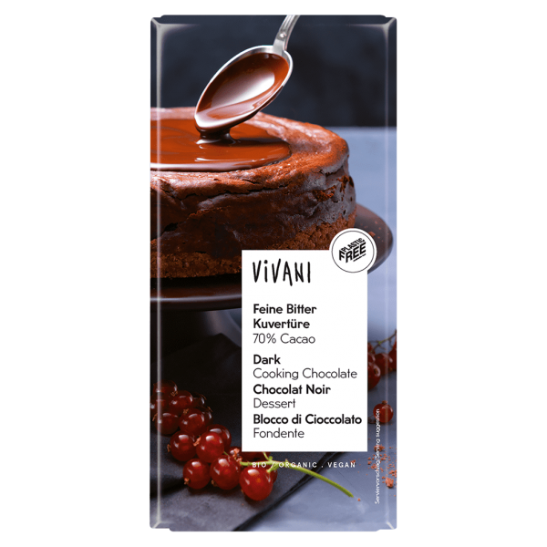 Vivani Økologisk Fine Bitter Couverture 70% Cacao