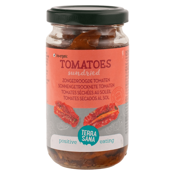 TerraSana Økologiske soltørrede tomater i ekstra jomfruolivenolie