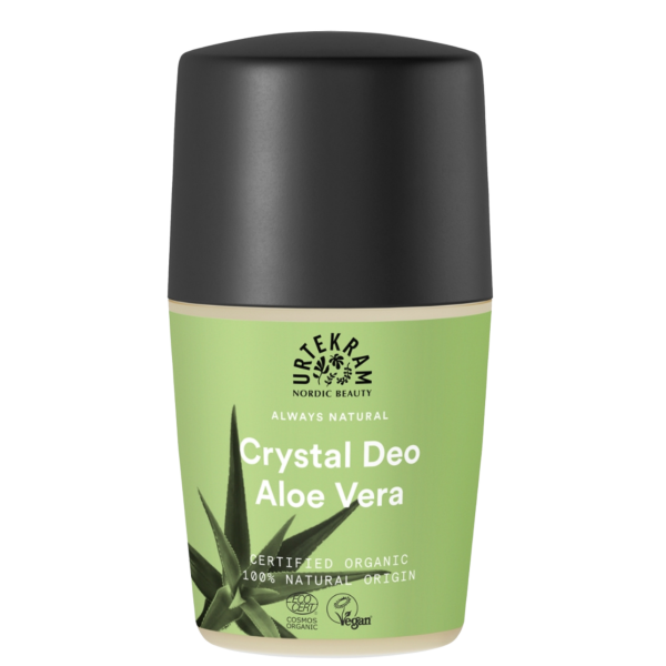 Urtekram Aloe Vera krystaldeo roll-on, 50 ml