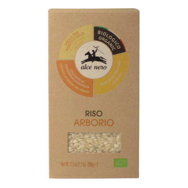 Alce Nero Økologisk Arborio risottoris fra Italien, 500g