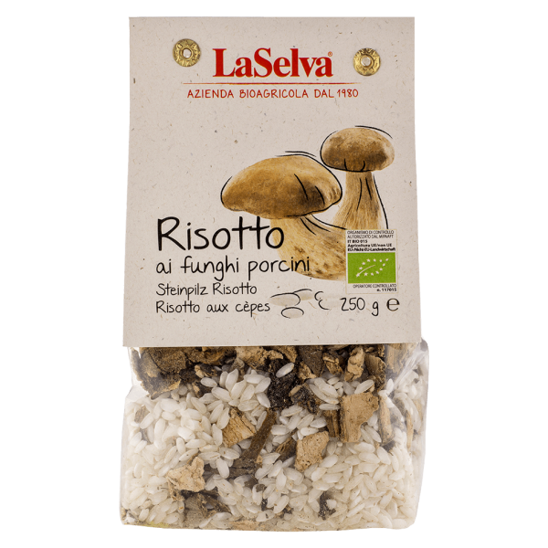 LaSelva Økologisk risotto med porcini-svampe