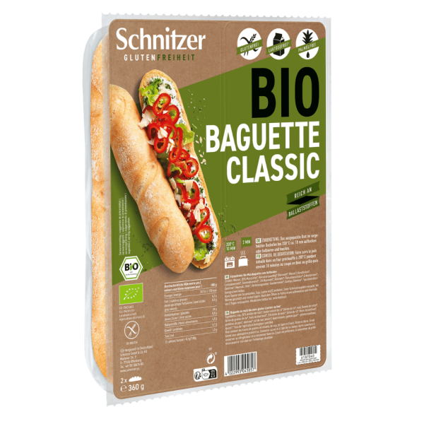 Schnitzer Økologisk Baguette Classic 2 stk.